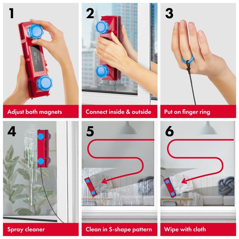 Glider D-3 AFC Magnetic Window Cleaner, 2-28mm - Image 6